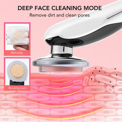 7 in 1 Face Lift Device -  Cleansing Rejuvenation Rose Cosmetics