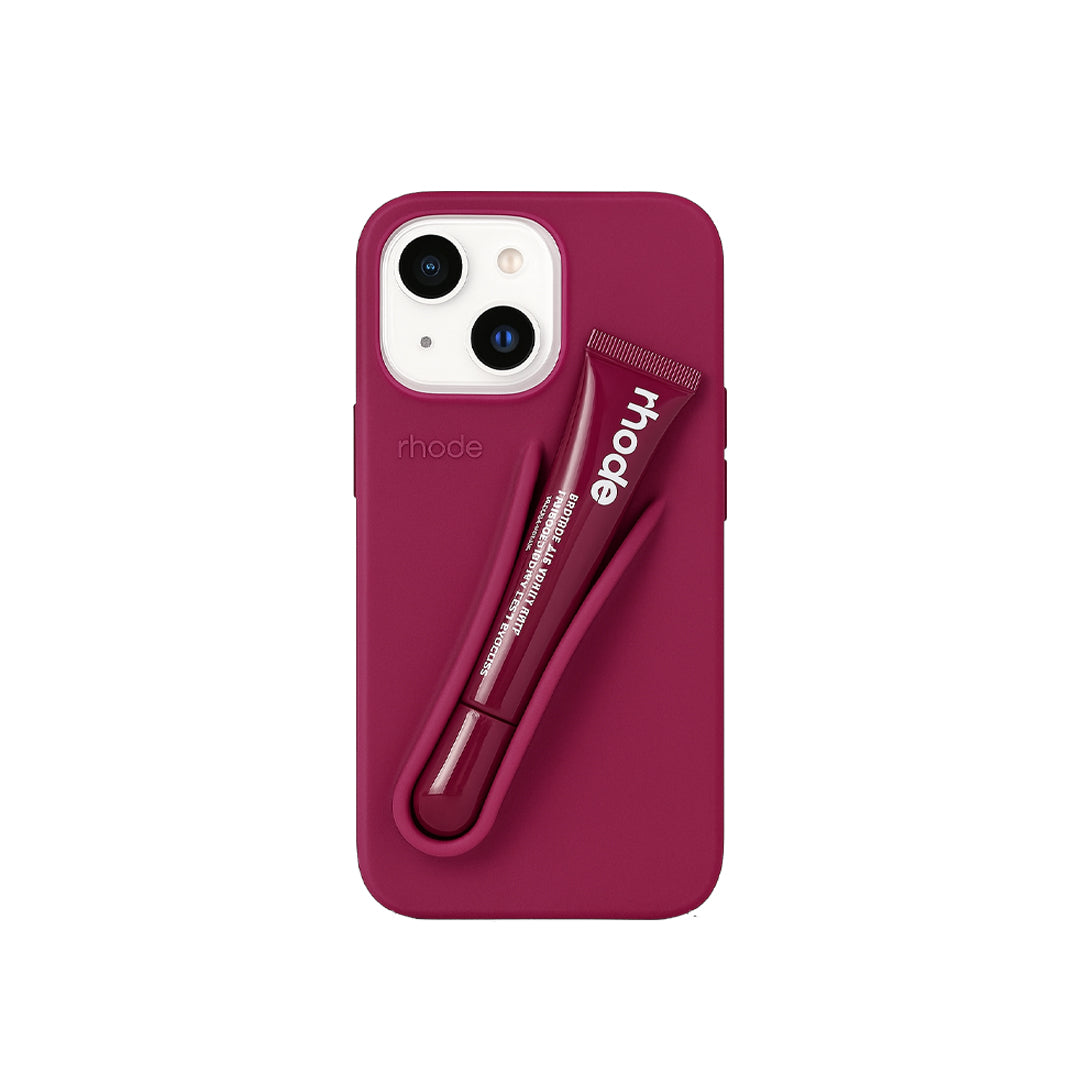 Rhode lip gloss + IPH 13 Case Rose Cosmetics