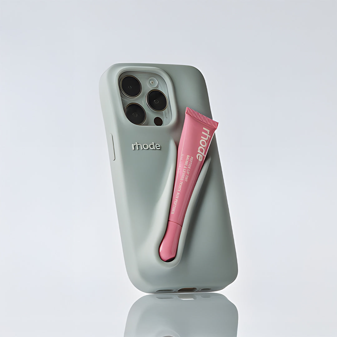 Rhode lip gloss + IPH 13 PRO MAX Case Rose Cosmetics