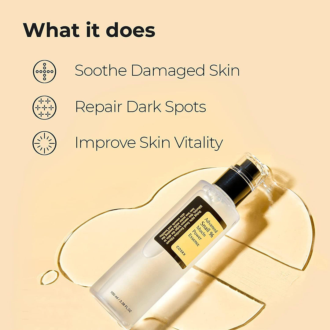 Cosrx Advanced Snail 96 Mucin Power Essence Rose Cosmetics