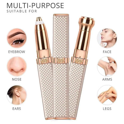 2 in 1 Blawless Fascial And Eyebrow Hair Remover Rose Cosmetics