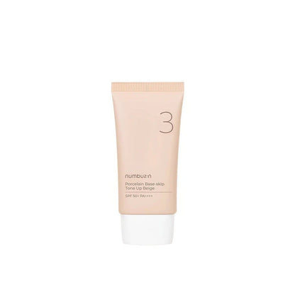 Numbuzin No.3 Porcelain Base-Skip Tone Up Beige SPF50+ Rose Cosmetics