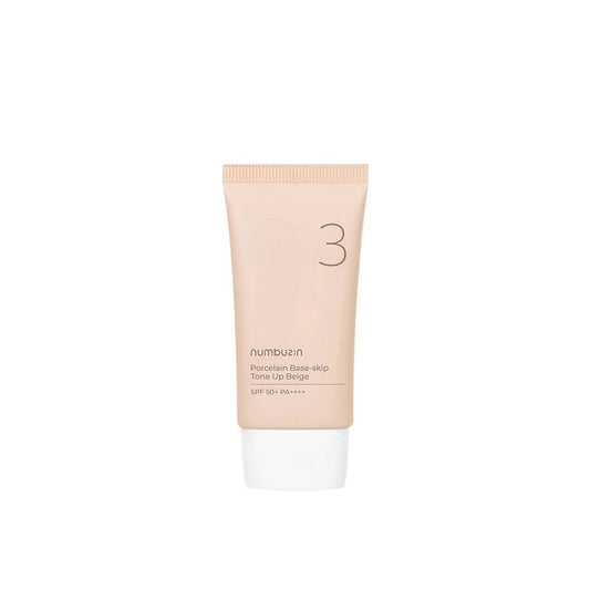 Numbuzin No.3 Porcelain Base-Skip Tone Up Beige SPF50+ Rose Cosmetics